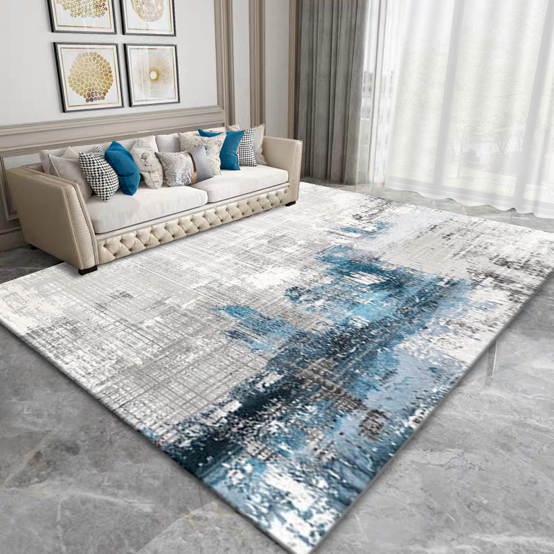 Casual Living Room Rug Multicolored Abstract Print Indoor Rug Polyster Non-Slip Backing Pet Friendly Area Carpet Clearhalo 'Area Rug' 'Rug' 2392544