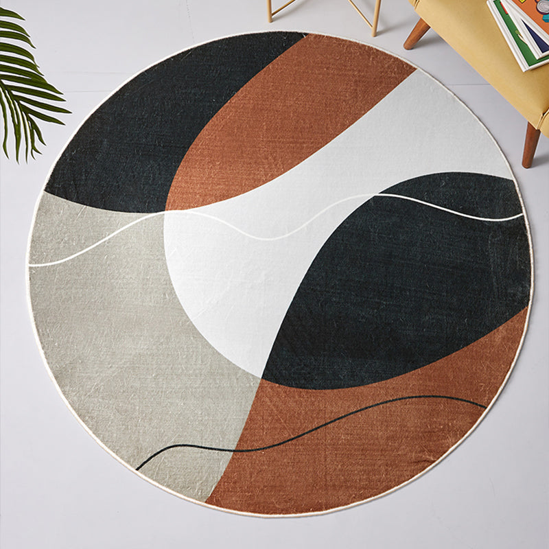 Nordic Decoration Rug Multi Colored Hand Printed Area Carpet Polypropylene Anti-Slip Backing Pet Friendly Rug Clearhalo 'Area Rug' 'Rug' 2392761