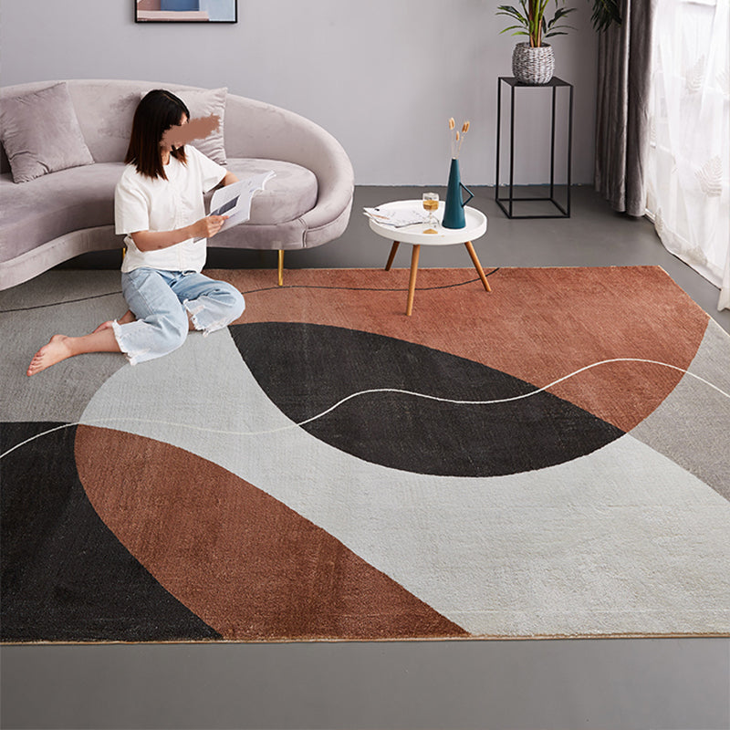 Nordic Decoration Rug Multi Colored Hand Printed Area Carpet Polypropylene Anti-Slip Backing Pet Friendly Rug Clearhalo 'Area Rug' 'Rug' 2392762