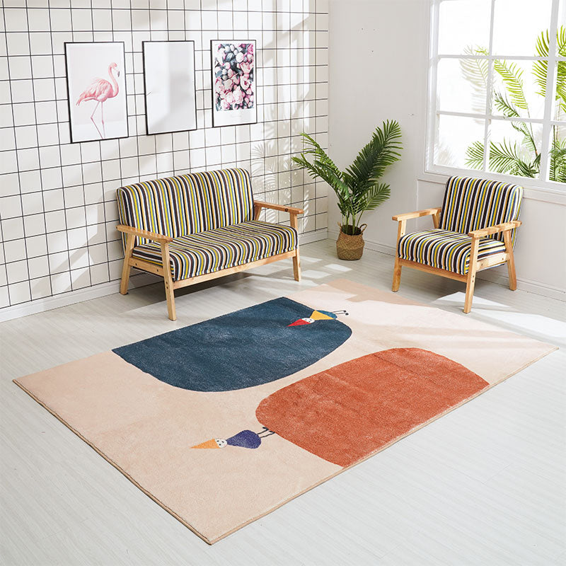 Minimalist Decoration Rug Multi-Colored Color Block Indoor Rug Synthetics Non-Slip Backing Easy Care Area Carpet Clearhalo 'Area Rug' 'Rug' 2392782