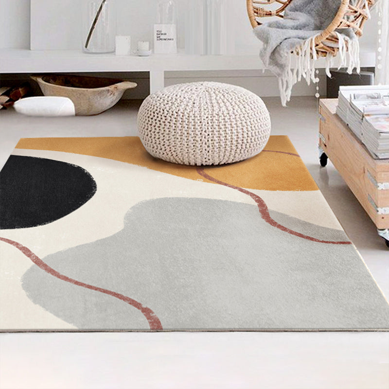 Relaxing Color Block Rug Multicolored Polyster Indoor Rug Anti-Slip Backing Pet Friendly Area Carpet for Decoration Clearhalo 'Area Rug' 'Rug' 2392986