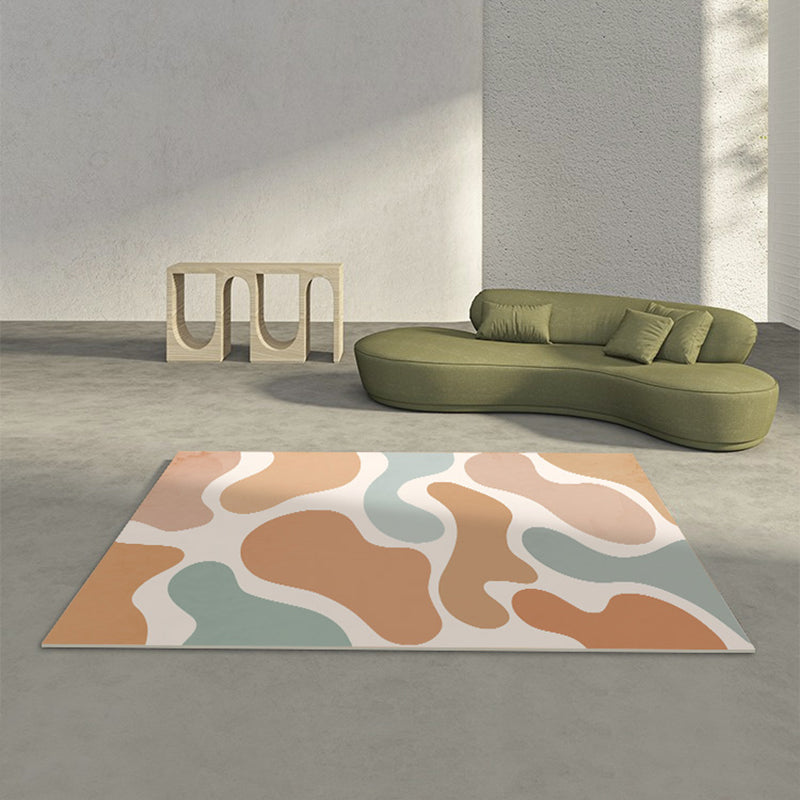 Relaxing Color Block Rug Multicolored PVC Indoor Rug Anti-Slip Backing Stain-Resistant Area Carpet for Room Clearhalo 'Area Rug' 'Rug' 2393011