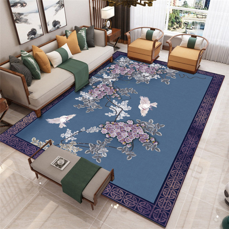 Contemporary Living Room Rug Multi-Color Flower Printed Indoor Rug Polypropylene Pet Friendly Washable Carpet Clearhalo 'Area Rug' 'Rug' 2393090