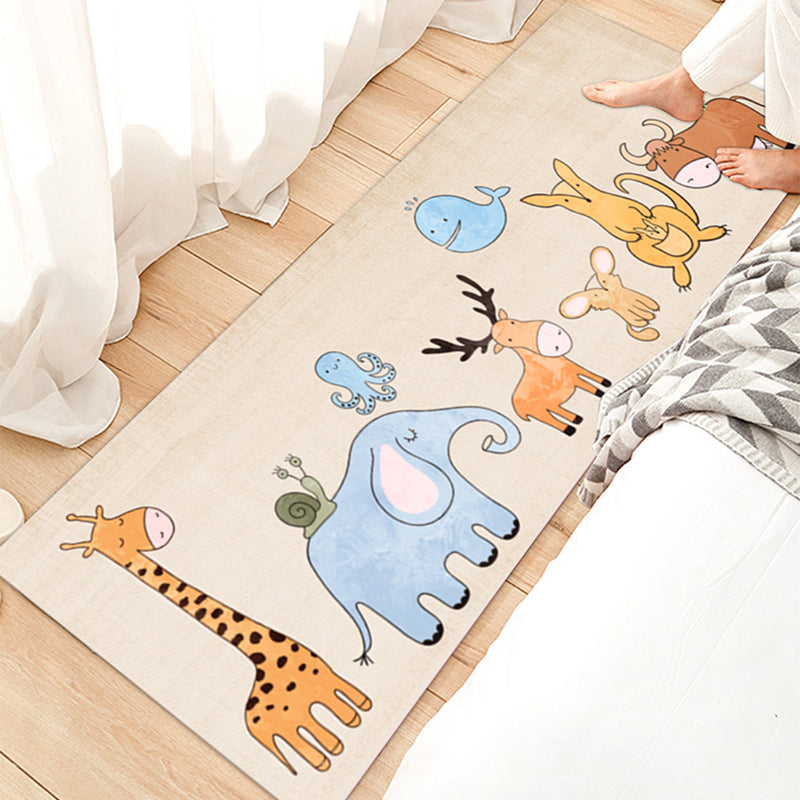 Lovely Bedroom Rug Multicolored Cartoon Print Area Carpet Synthetics Non-Slip Backing Easy Care Indoor Rug Clearhalo 'Area Rug' 'Rug' 2393183