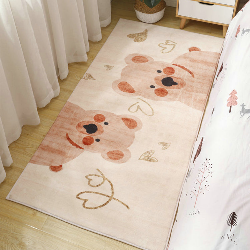 Cute Cartoon Patterned Rug Multicolor Polypropylene Indoor Rug Non-Slip Easy Care Area Carpet for Childrens Room Clearhalo 'Area Rug' 'Rug' 2393203