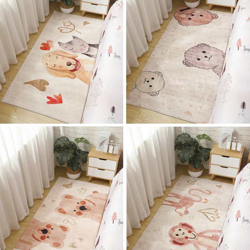 Cute Cartoon Patterned Rug Multicolor Polypropylene Indoor Rug Non-Slip Easy Care Area Carpet for Childrens Room Clearhalo 'Area Rug' 'Rug' 2393208