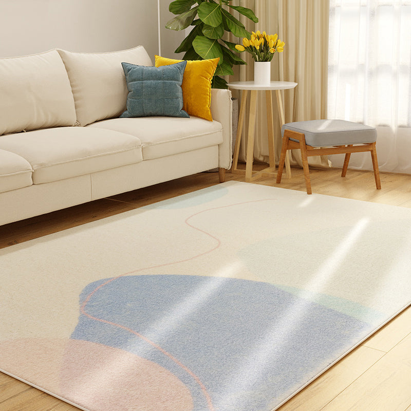 Western Colorblock Rug Multicolor Polypropylene Indoor Rug Non-Slip Backing Easy Care Area Carpet for Living Room Light Purple Clearhalo 'Area Rug' 'Rug' 2407603