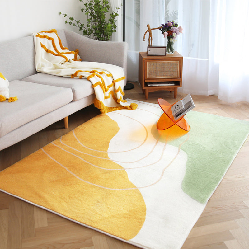 Calming Colorblock Rug Multicolor Polyster Indoor Rug Anti-Slip Backing Easy Care Pet Friendly Carpet for Decor Clearhalo 'Area Rug' 'Rug' 2407605