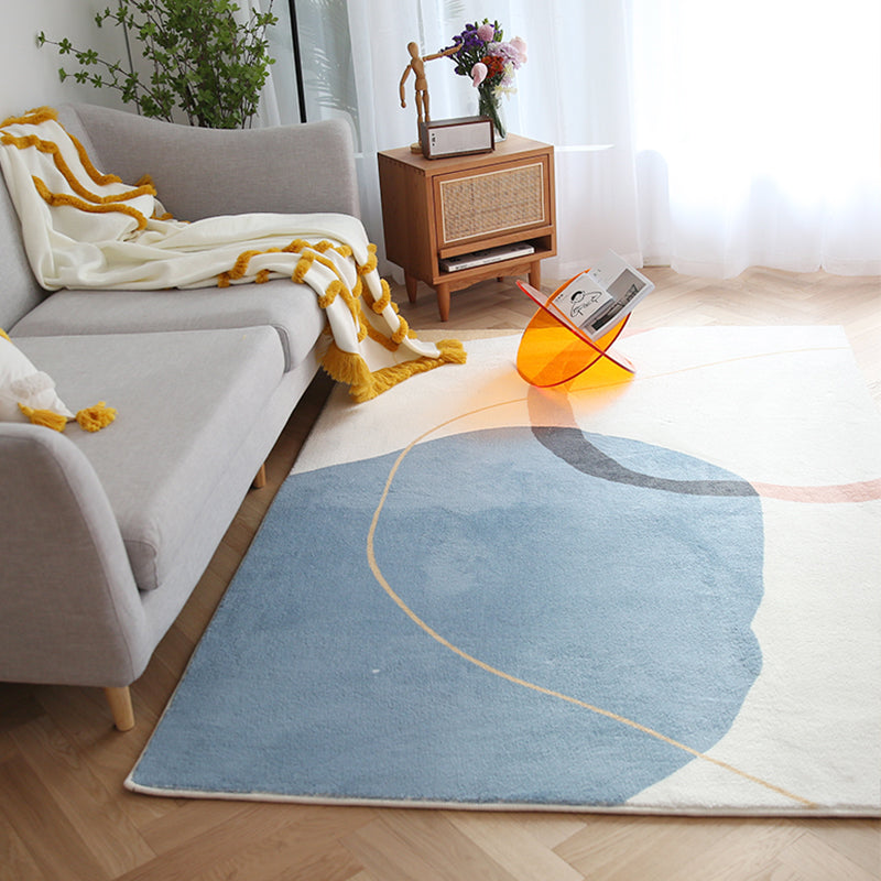 Calming Colorblock Rug Multicolor Polyster Indoor Rug Anti-Slip Backing Easy Care Pet Friendly Carpet for Decor Clearhalo 'Area Rug' 'Rug' 2407610