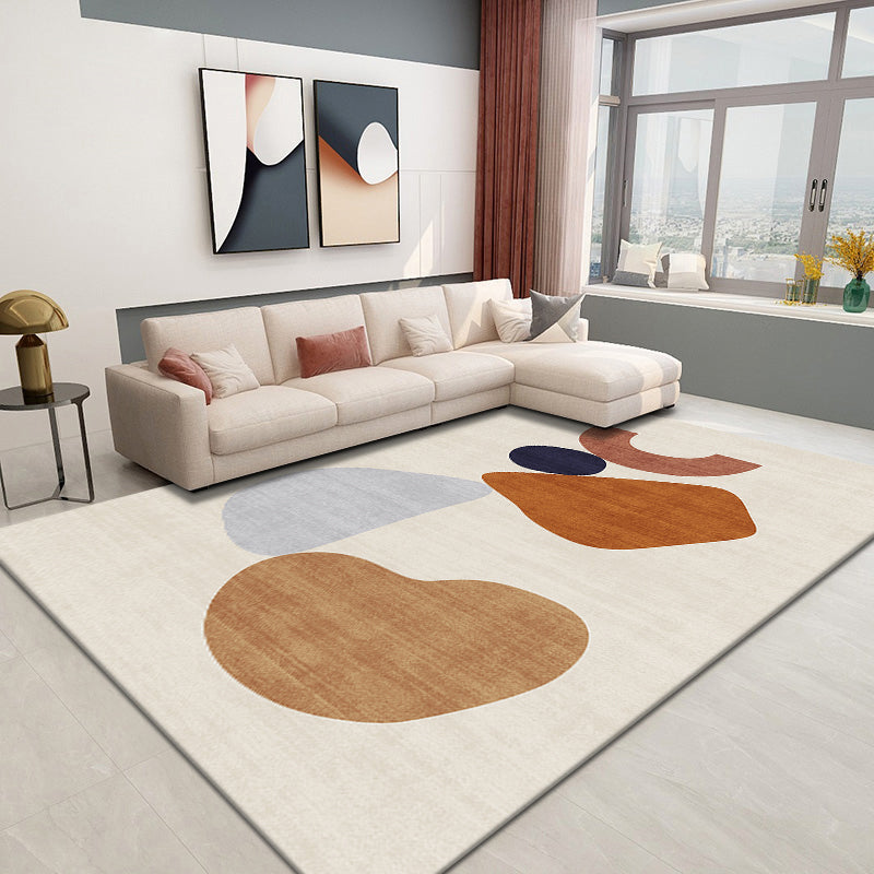 Multi-Color Modern Rug Synthetics Color Block Indoor Rug Non-Slip Backing Pet Friendly Washable Carpet for Living Room Clearhalo 'Area Rug' 'Rug' 2407662