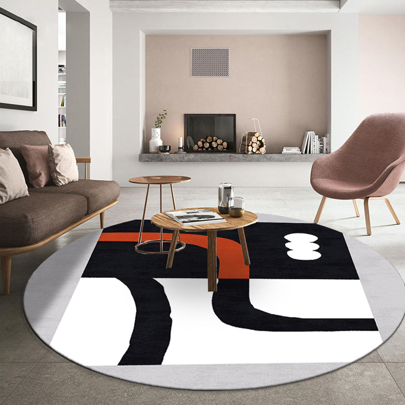 Multicolored Living Room Rug Polypropylene Colorblock Indoor Rug Anti-Slip Backing Washable Area Carpet Clearhalo 'Area Rug' 'Rug' 2407671