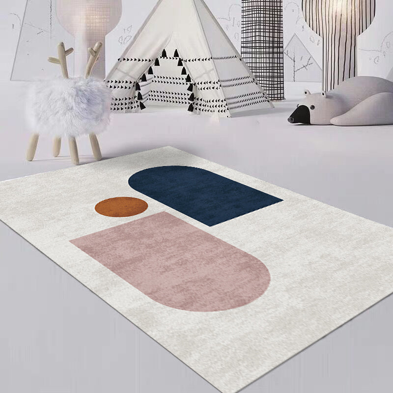 Relaxing Colorblock Rug Multi-Color Synthetics Indoor Rug Anti-Slip Backing Pet Friendly Area Carpet for Living Room Clearhalo 'Area Rug' 'Rug' 2407704