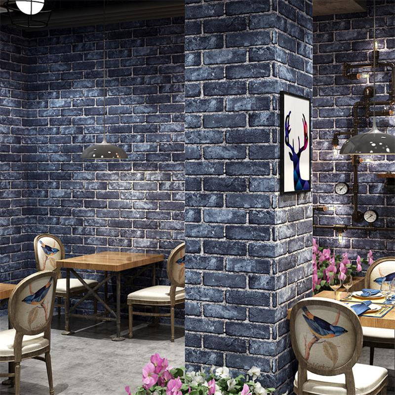 Water Resistant Brick Patterned Wallpaper Roll PVC Industrial Wall Decor for Restaurant Bronze Wallpaper Roll Clearhalo 'Industrial wall decor' 'Industrial' 'Wallpaper' Wall Decor' 2412793