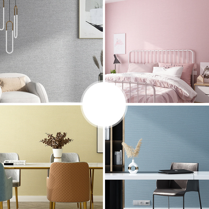 Pastel Color Plain Wallpaper Roll Self-Adhesive Minimalist Style Living Room Wall Decor Clearhalo 'Modern wall decor' 'Modern' 'Wallpaper' Wall Decor' 2412949