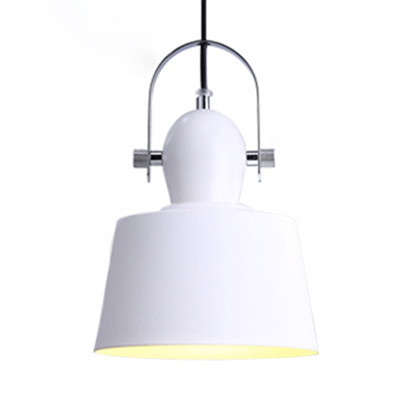 Upside and Down Trifle Bowl Metal Ceiling Pendant Lamp Minimalist 1 Light Black/White/Yellow Hanging Lighting Clearhalo 'Ceiling Lights' 'Modern Pendants' 'Modern' 'Pendant Lights' 'Pendants' Lighting' 241786