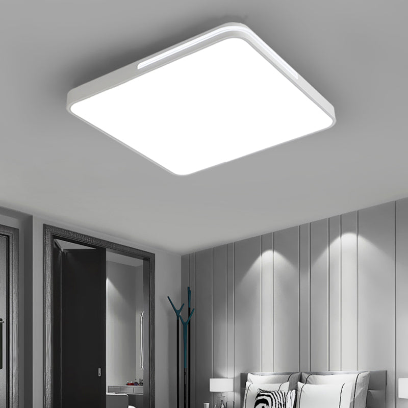 Nordic Square Flush Mount Lighting Acrylic LED Bedroom Flushmount Ceiling Lamp in Black Clearhalo 'Ceiling Lights' 'Close To Ceiling Lights' 'Close to ceiling' 'Flush mount' Lighting' 2423748