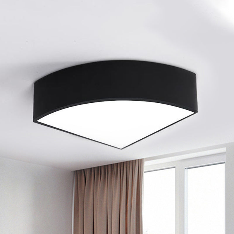 White/Black Sector Flush Light Modernist Led 10