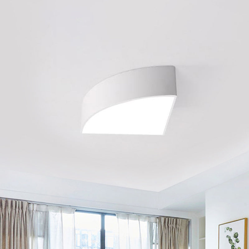 White/Black Sector Flush Light Modernist Led 10