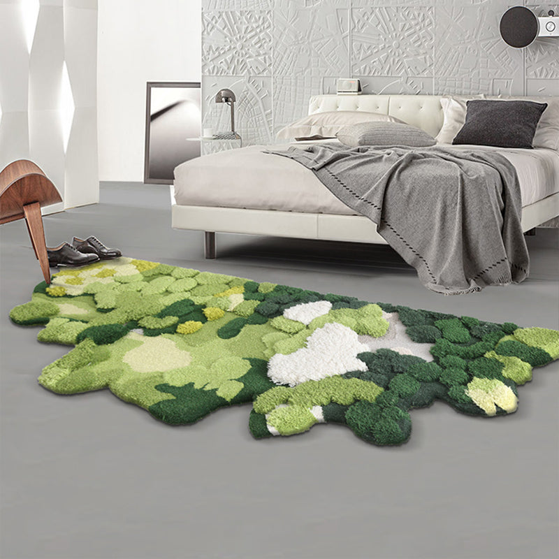 Scandinavian Decoration Rug Multicolored Plant Printed Area Rug Lamb Wool Pet Friendly Washable Indoor Rug Clearhalo 'Area Rug' 'Rug' 2434974