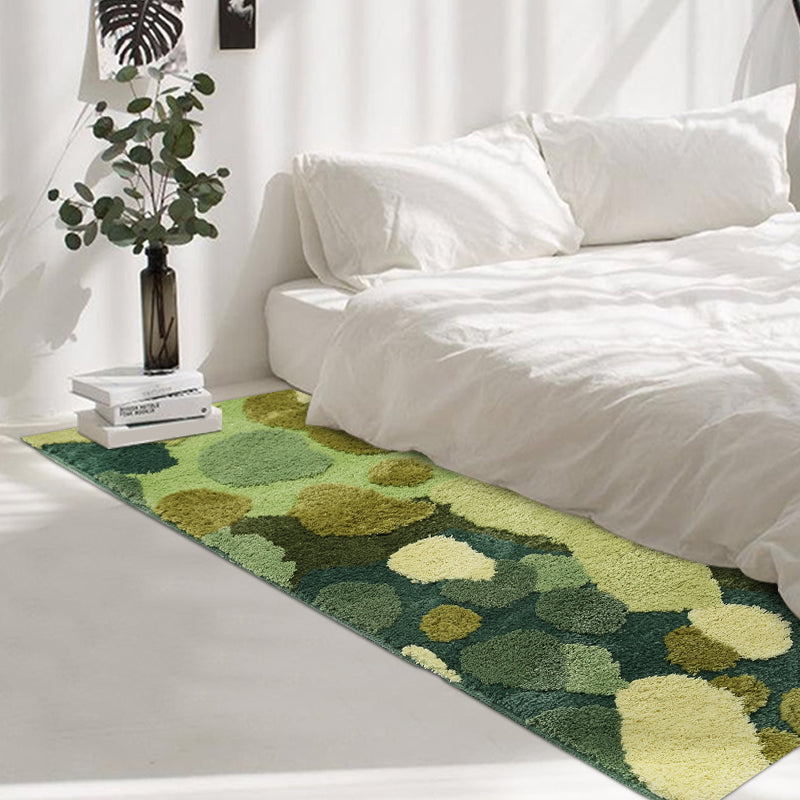 Green Funky Rug Polypropylene Plant Patterned Indoor Rug Non-Slip Backing Stain-Resistant Area Carpet for Bedroom Clearhalo 'Area Rug' 'Rug' 2435003