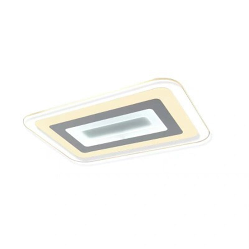 Super Thin Surface Mounted Led Ceiling Light Simplicity Acrylic Living Room Flush Light in White Clearhalo 'Ceiling Lights' 'Close To Ceiling Lights' 'Close to ceiling' 'Flush mount' Lighting' 2460144