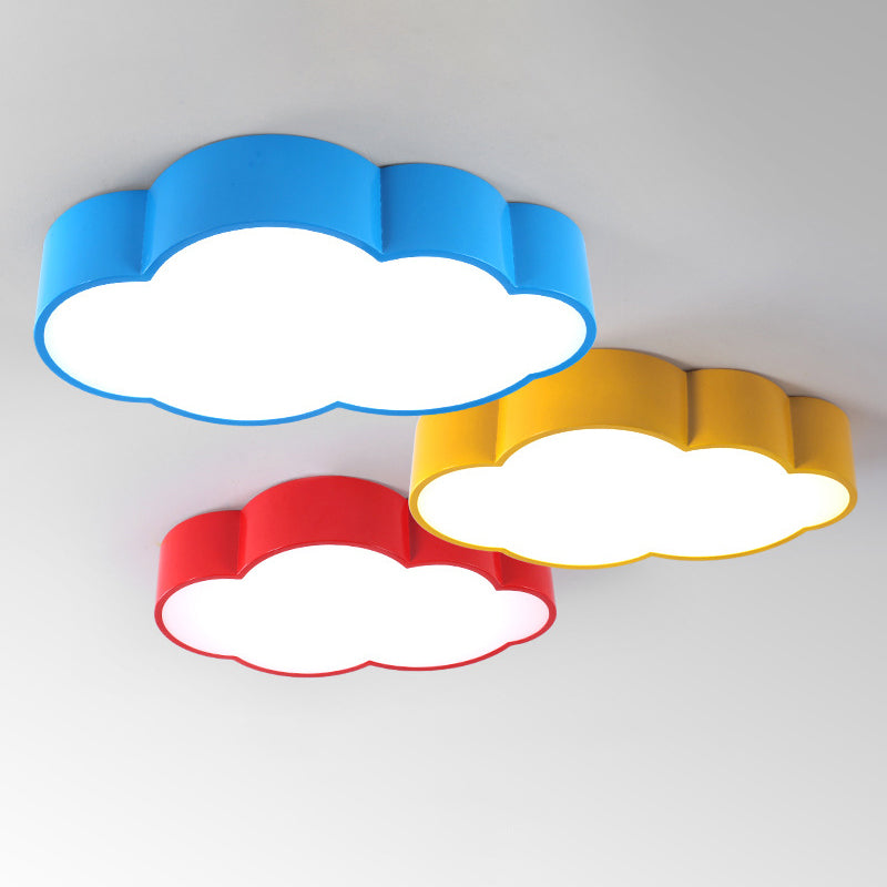 Cloud Shaped Bedroom Ceiling Mount Lamp Acrylic Cartoon LED Flush Mount Lighting Fixture Clearhalo 'Ceiling Lights' 'Close To Ceiling Lights' 'Close to ceiling' 'Flush mount' Lighting' 2461702