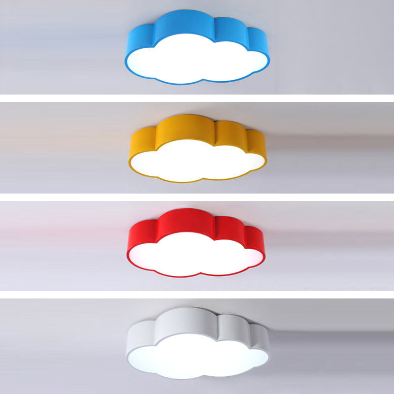 Cloud Shaped Bedroom Ceiling Mount Lamp Acrylic Cartoon LED Flush Mount Lighting Fixture Clearhalo 'Ceiling Lights' 'Close To Ceiling Lights' 'Close to ceiling' 'Flush mount' Lighting' 2461706