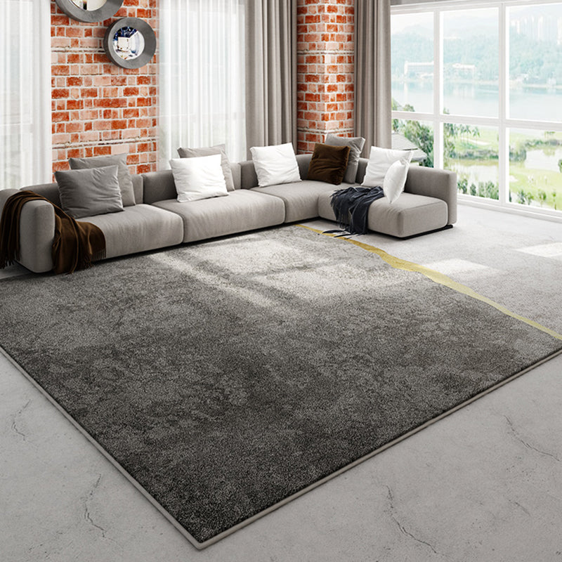 Novelty Geometric Printed Rug Multi Color Polypropylene Indoor Rug Anti-Slip Machine Washable Carpet for Parlor Dark Gray Clearhalo 'Area Rug' 'Modern' 'Rugs' Rug' 2463698