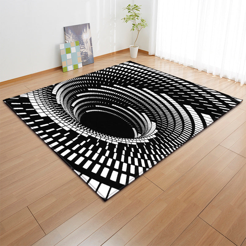 Novelty 3D Geo Printed Rug Multi Color Polyster Area Carpet Non-Slip Backing Pet Friendly Washable Area Rug for Decor Clearhalo 'Area Rug' 'Rug' 2463823