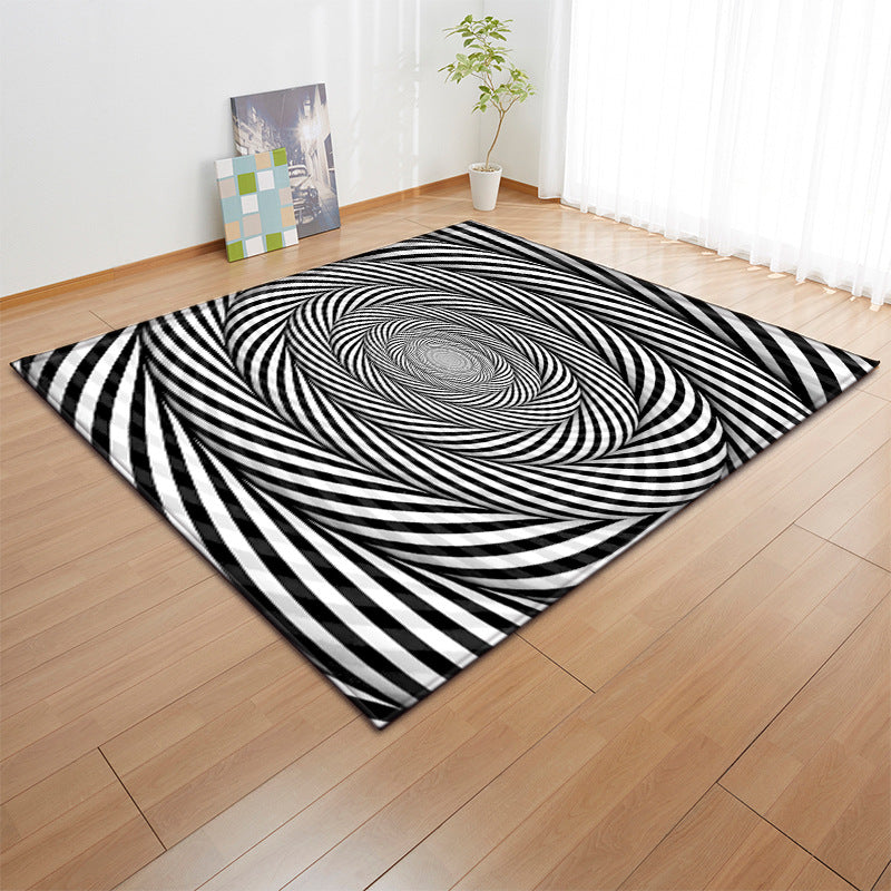 Novelty 3D Geo Printed Rug Multi Color Polyster Area Carpet Non-Slip Backing Pet Friendly Washable Area Rug for Decor Clearhalo 'Area Rug' 'Rug' 2463825