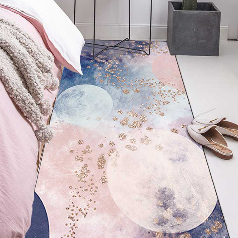 Minimalist Starry Sky Printed Rug Multi Colored Polyster Area Carpet Non-Slip Backing Pet Friendly Area Rug for Bedroom Clearhalo 'Area Rug' 'Rug' 2463922