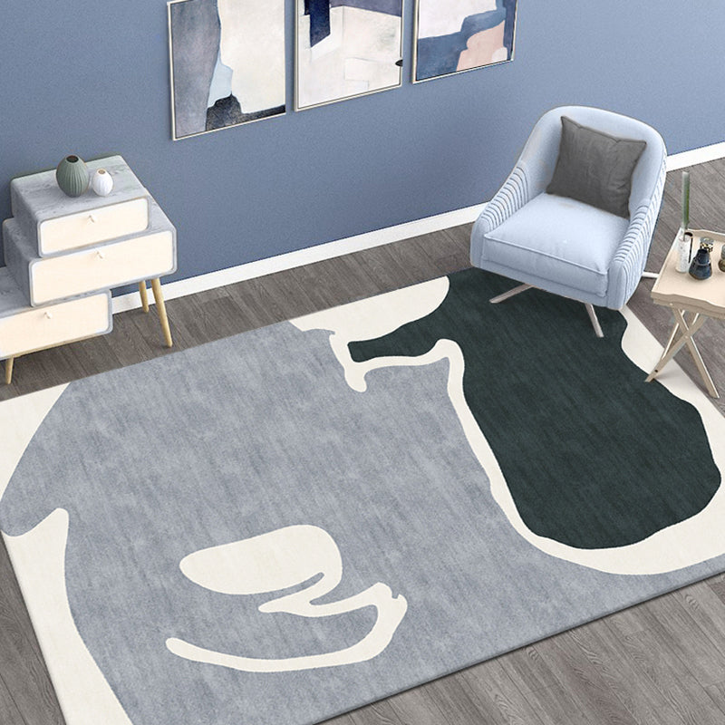 Scandinavian Color Block Rug Multi Colored Polypropylene Area Carpet Non-Slip Backing Pet Friendly Indoor Rug for Decor Clearhalo 'Area Rug' 'Rug' 2464052