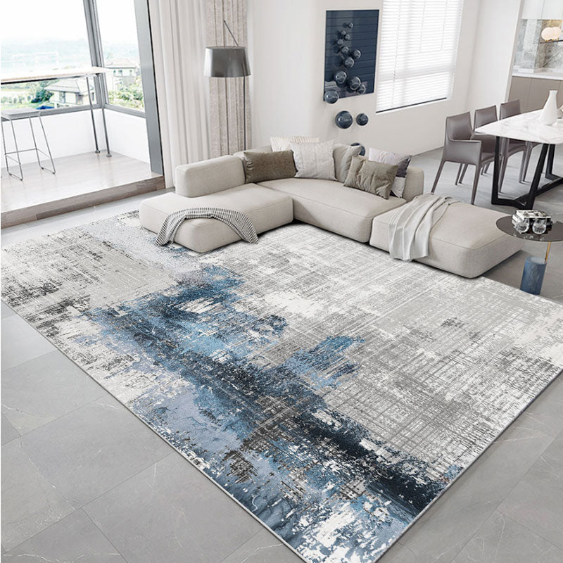 Scandinavian Abstract Printed Rug Multicolor Polypropylene Indoor Rug Anti-Slip Backing Pet Friendly Area Carpet for Living Room Clearhalo 'Area Rug' 'Rug' 2464114