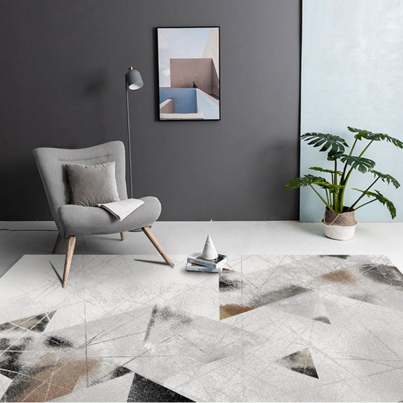 Scandinavian Abstract Printed Rug Multicolor Polypropylene Indoor Rug Anti-Slip Backing Pet Friendly Area Carpet for Living Room Clearhalo 'Area Rug' 'Rug' 2464123