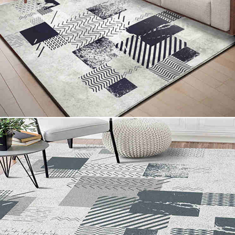 Calming Abstract Printed Rug Multi Colored Polyster Area Carpet Pet Friendly Easy Care Indoor Rug for Parlor Clearhalo 'Area Rug' 'Rug' 2464138