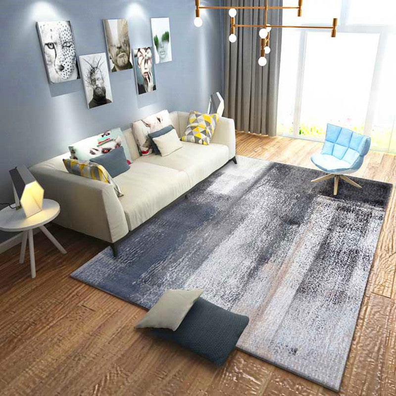 Calming Abstract Printed Rug Multi Colored Polyster Area Carpet Pet Friendly Easy Care Indoor Rug for Parlor Grey Clearhalo 'Area Rug' 'Rug' 2464141