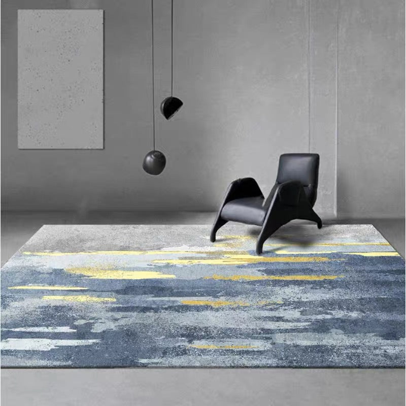 Trendy Geometric Print Rug Multi Color Synthetics Area Carpet Pet Friendly Easy Care Indoor Rug for Decoration Blue Clearhalo 'Area Rug' 'Rug' 2464264