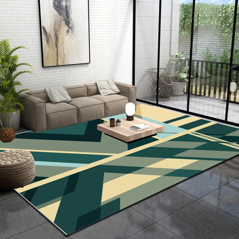 Multicolor Glam Rug Polypropylene Geometric Printed Indoor Rug Anti-Slip Backing Easy Care Area Carpet for Living Room Clearhalo 'Area Rug' 'Rug' 2464382