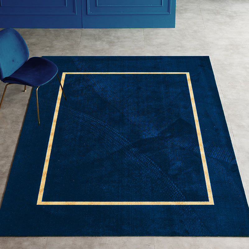 Blue Scandinavian Rug Nylon Geometric Patterned Area Carpet Non-Slip Pet Friendly Easy Care Indoor Rug for Decor Blue Clearhalo 'Area Rug' 'Rug' 2464477