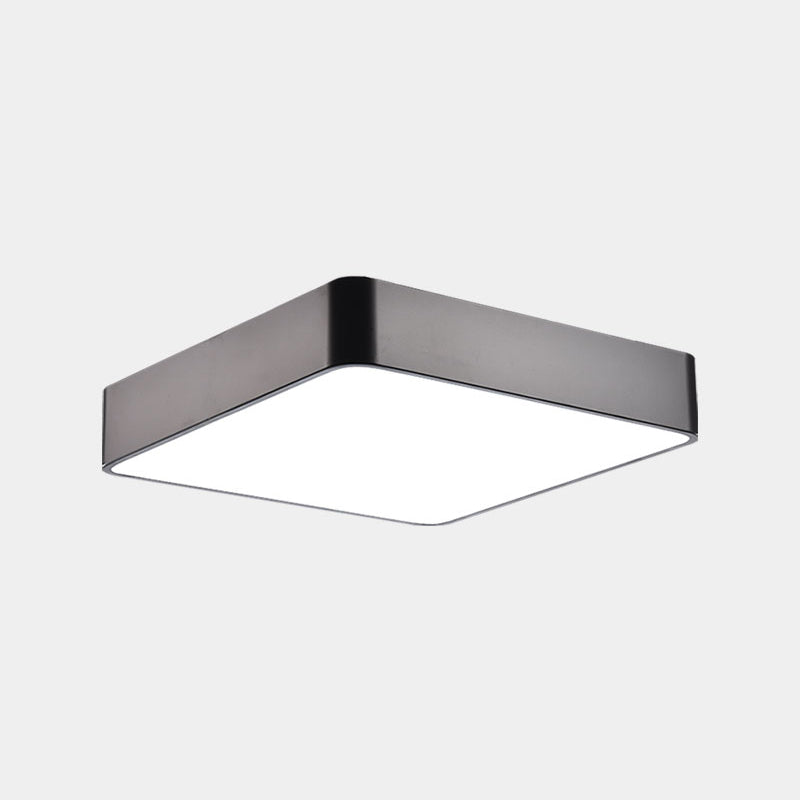 Geometric Shape Ceiling Mounted Fixture Minimalist Metal LED Flush Mount Light for Office Clearhalo 'Ceiling Lights' 'Close To Ceiling Lights' 'Close to ceiling' 'Flush mount' Lighting' 2465018