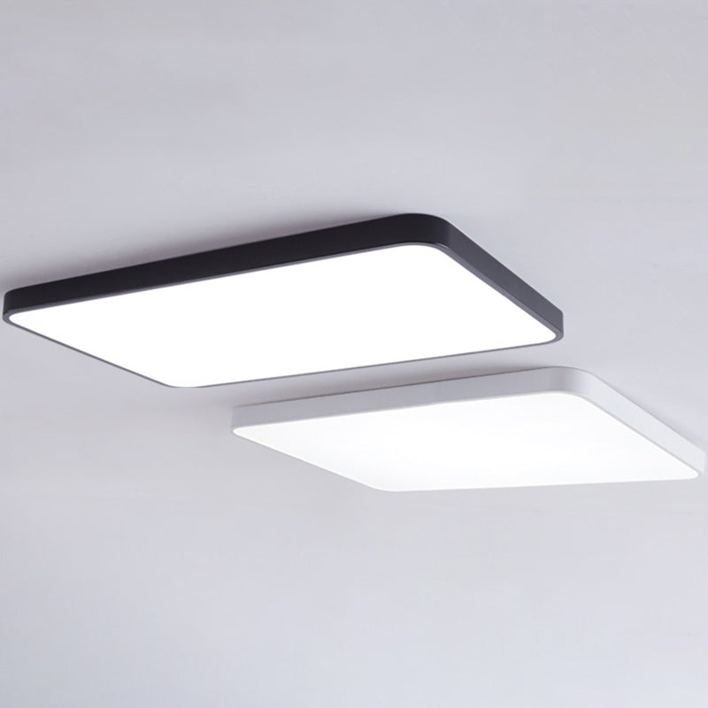 Simplicity Ultrathin Flush Ceiling Light Fixture Acrylic LED Conference Room Flushmount Lighting Clearhalo 'Ceiling Lights' 'Close To Ceiling Lights' 'Close to ceiling' 'Flush mount' Lighting' 2465356