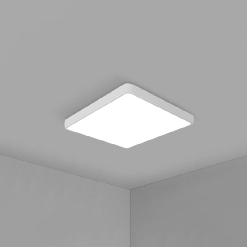 Simplicity Ultrathin Flush Ceiling Light Fixture Acrylic LED Conference Room Flushmount Lighting White 12