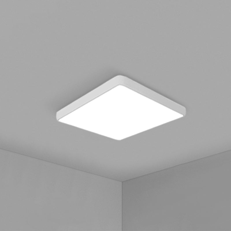 Simplicity Ultrathin Flush Ceiling Light Fixture Acrylic LED Conference Room Flushmount Lighting White 16