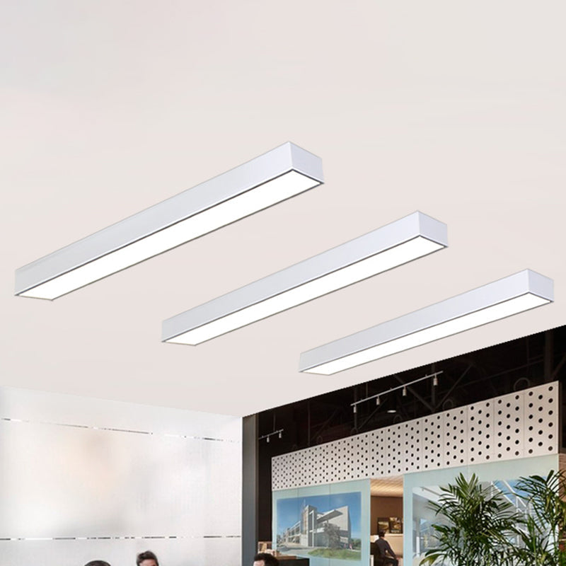 Pole Shaped Office Ceiling Flush Mount Metal Minimalistic LED Flush Light Fixture White Clearhalo 'Ceiling Lights' 'Close To Ceiling Lights' 'Close to ceiling' 'Flush mount' Lighting' 2465372