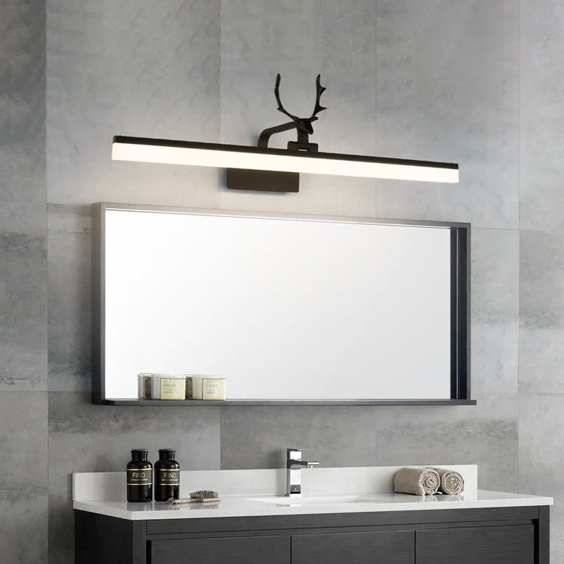 Linear LED Vanity Mirror Light Country Style Acrylic Adjustable Wall Sconce Lighting Clearhalo 'Vanity Lights' 'Wall Lights' Lighting' 2468642