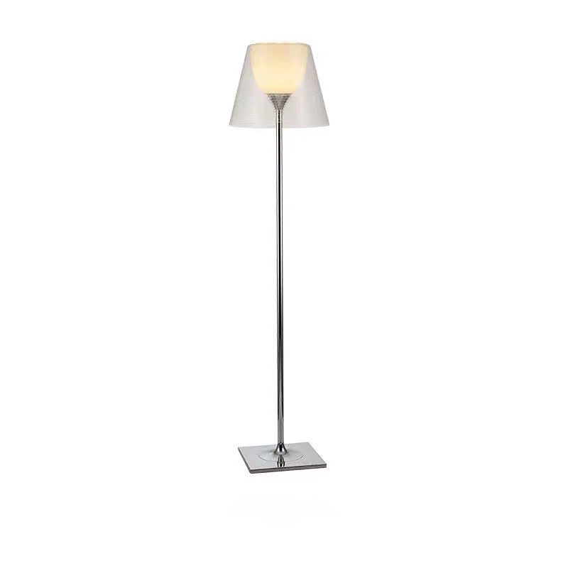 Modern Empire Floor Lamp Acrylic 1-Head Bedside Standing Light with Bell Shade Insert Clear Clearhalo 'Floor Lamps' 'Lamps' Lighting' 2478956