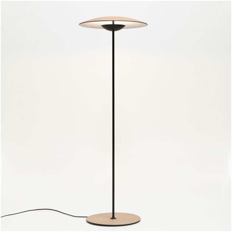 Flying Saucer Bedside Floor Light Metal Creative Minimalist LED Standing Floor Lamp Light Wood Clearhalo 'Floor Lamps' 'Lamps' Lighting' 2479059