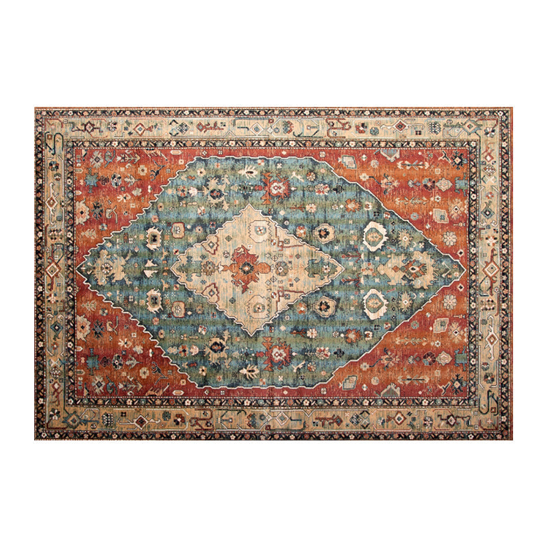 Multi Color Geometric Print Rug Cotton Blend Oriental Indoor Rug Non-Slip Backing Stain-Resistant Area Carpet for Room Clearhalo 'Area Rug' 'Moroccan' 'Rugs' Rug' 2479753