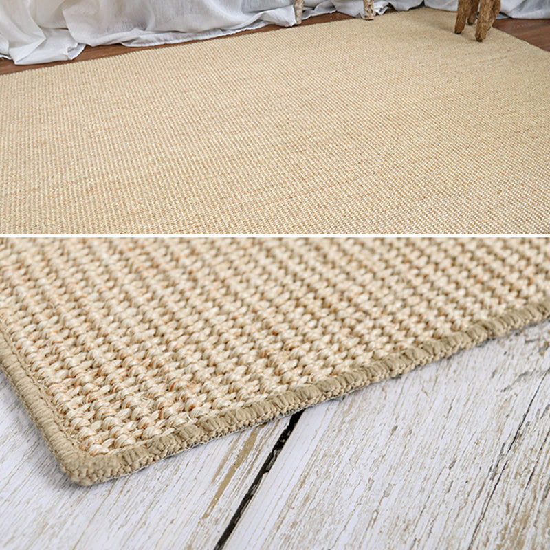 Cabin Solid Color Rug Multi Colored Sisal Area Carpet Non-Slip Backing Easy Care Pet Friendly Indoor Rug for Decoration Clearhalo 'Area Rug' 'Rug' 2480085