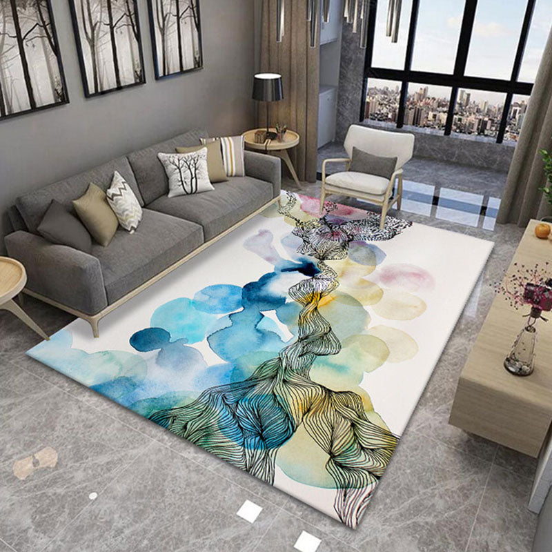 Novelty Living Room Rug Multi Color Patterned Area Carpet Anti-Slip Backing Pet Friendly Washable Indoor Rug Clearhalo 'Area Rug' 'Rug' 2480382